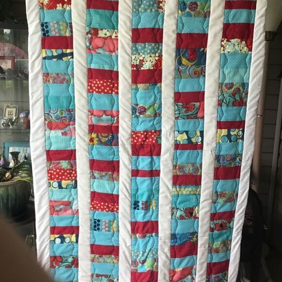 Handmade Lap Quilt NWT. 34” by 57” - Picture 1 of 12